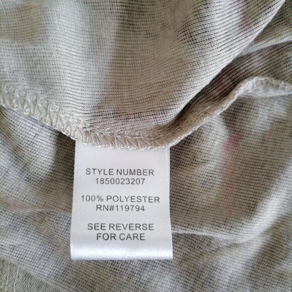 One World Live and Let Live Womens Multicolor Sequins Peasant Blouse Top Size 1X - Picture 6 of 7